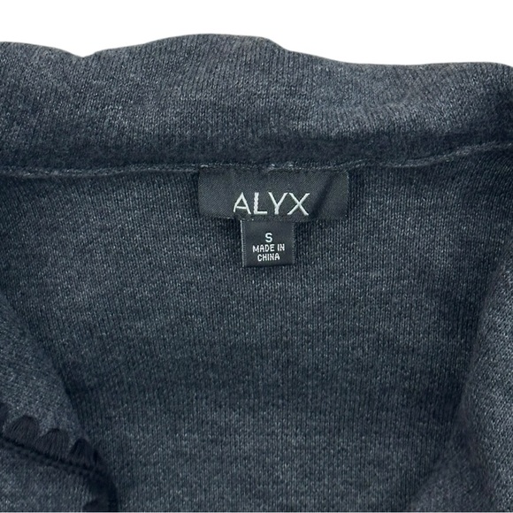 Alyx Charcoal Grey Knit Open Front Cardigan - Size Small - Picture 2 of 5
